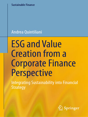 cover image of ESG and Value Creation from a Corporate Finance Perspective